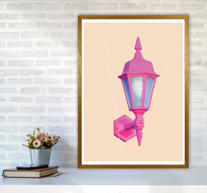 Pink Geo Lamp Modern Print A1 Print Only