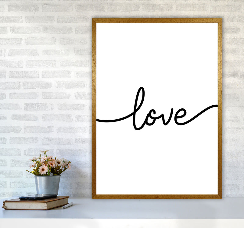 Love Framed Typography Wall Art Print A1 Print Only