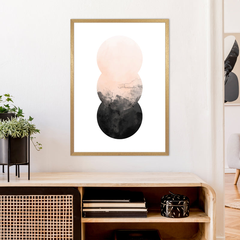 Nude And Black Watercolour 5 Art Print by Pixy Paper A1 Print Only