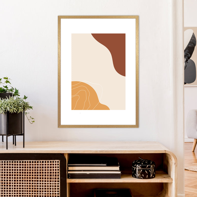 Mica Sand Abstract N27  Art Print by Pixy Paper A1 Print Only
