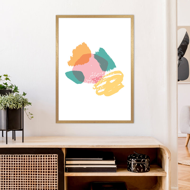 Mismatch Pink And Teal  Art Print by Pixy Paper A1 Print Only
