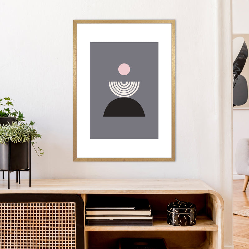 Mila Pink Fountain N9  Art Print by Pixy Paper A1 Print Only