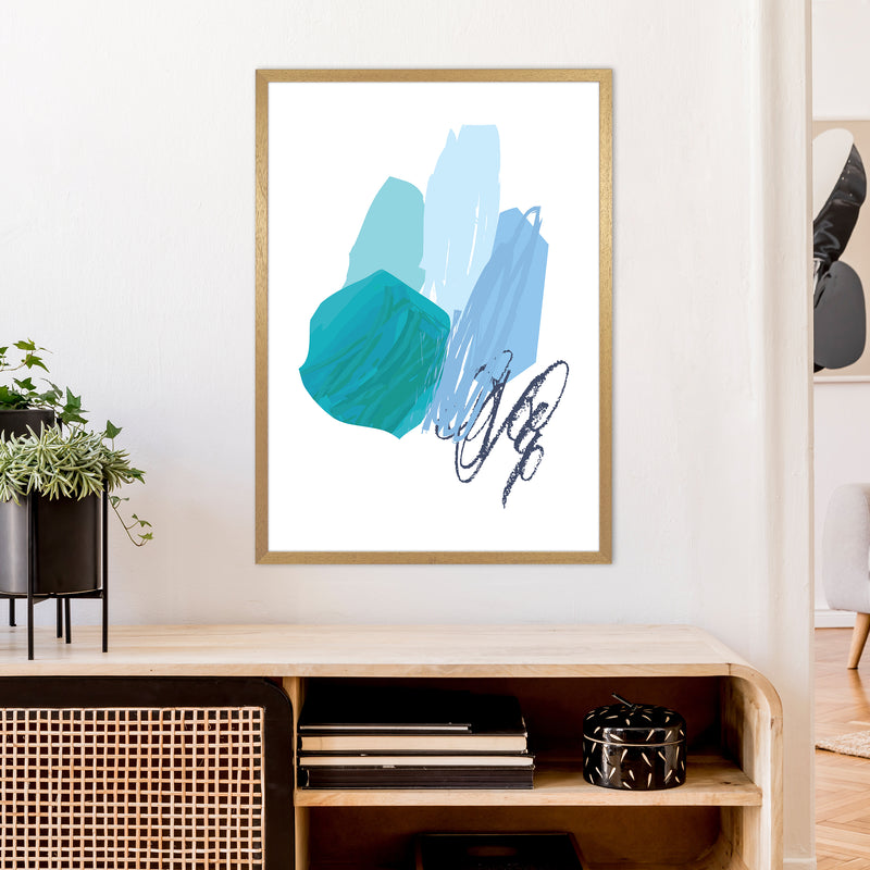 Blue Palette Drawings  Art Print by Pixy Paper A1 Print Only