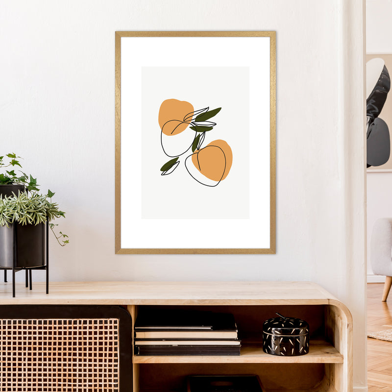 Mica Apricots N3  Art Print by Pixy Paper A1 Print Only