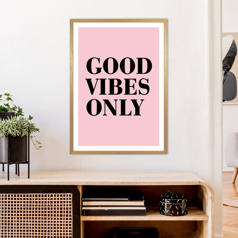 Good Vibes Only Neon Funk  Art Print by Pixy Paper A1 Print Only