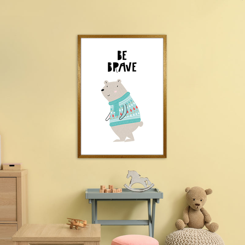 Be Brave Animal  Art Print by Pixy Paper A1 Print Only