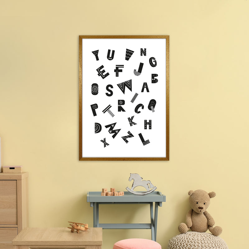 Jumbled Alphabet  Art Print by Pixy Paper A1 Print Only