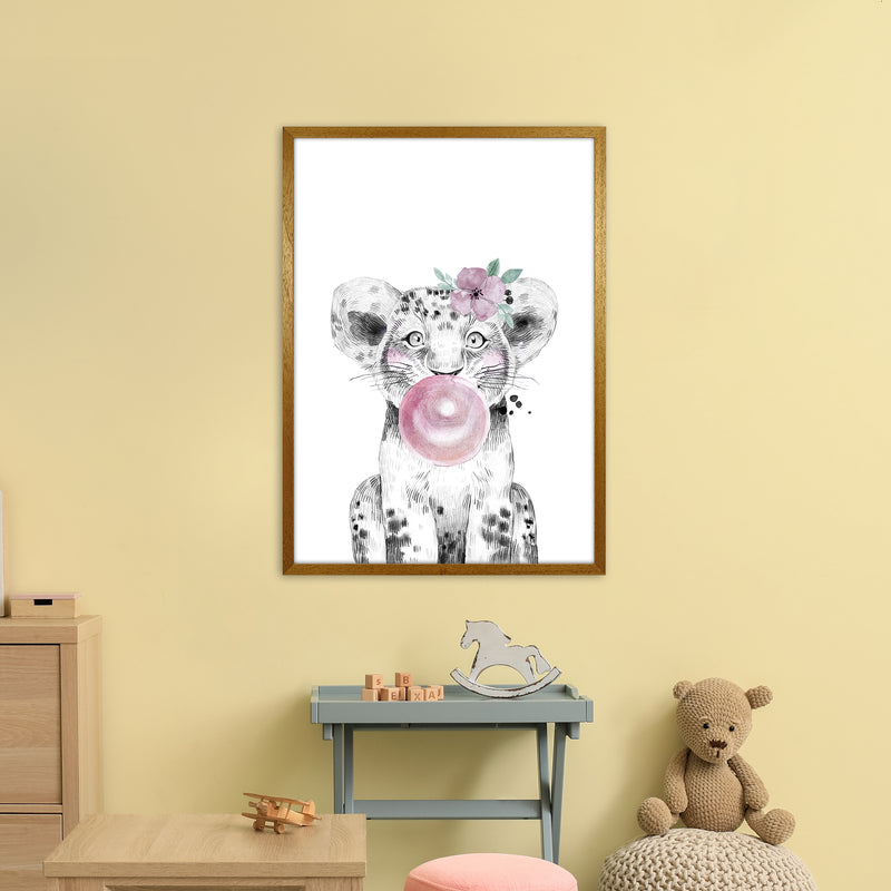 Safari Babies Tiger With Bubble  Art Print by Pixy Paper A1 Print Only