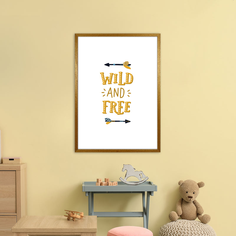 Little Explorer Wild And Free  Art Print by Pixy Paper A1 Print Only