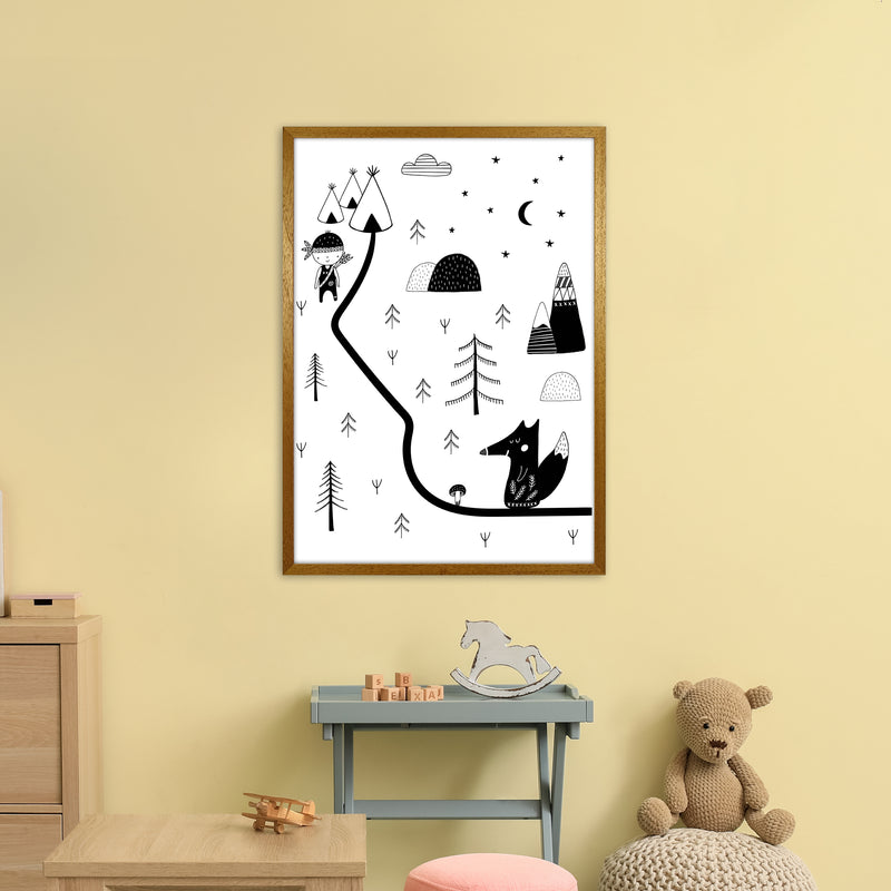 Little Explorer Winding Road  Art Print by Pixy Paper A1 Print Only