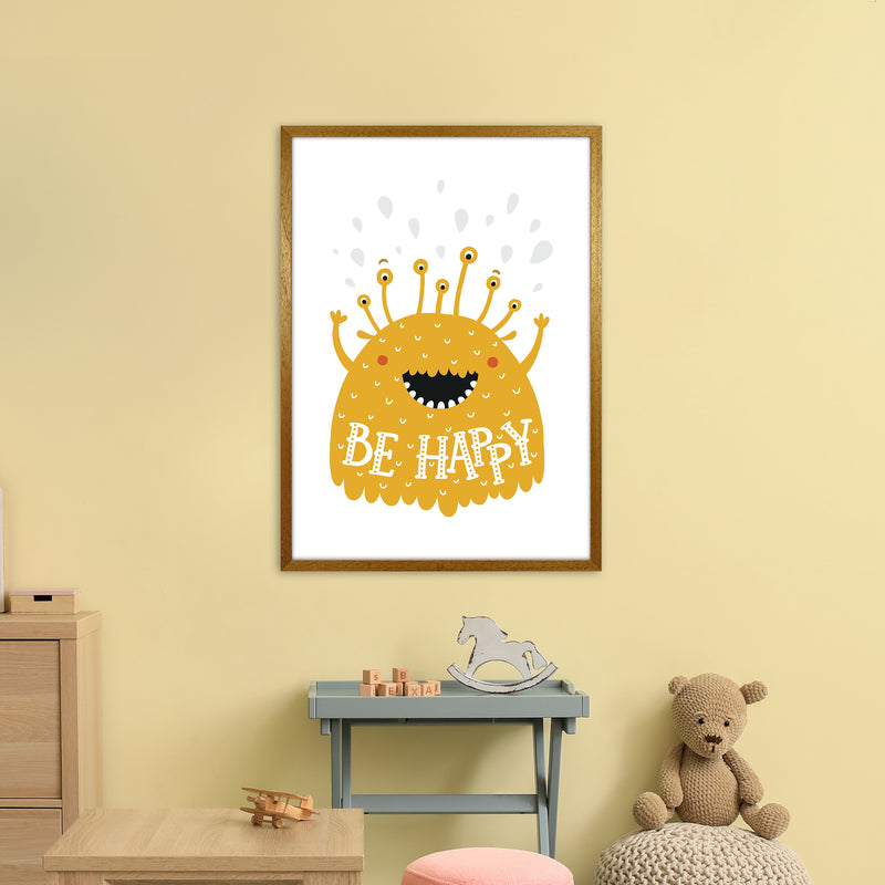 Little Monsters Be Happy  Art Print by Pixy Paper A1 Print Only