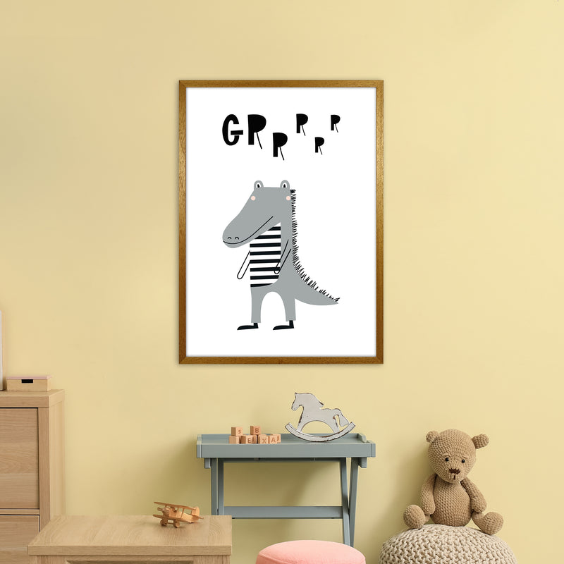 Grr Gator Animal Pop  Art Print by Pixy Paper A1 Print Only