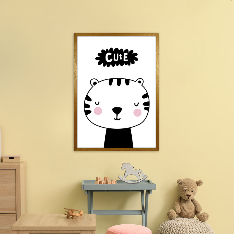 Cute Tiger  Art Print by Pixy Paper A1 Print Only