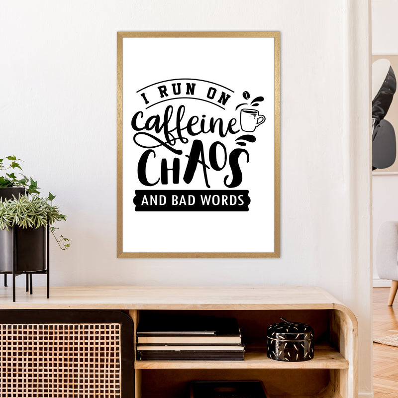 Caffeine And Bad Words  Art Print by Pixy Paper A1 Print Only