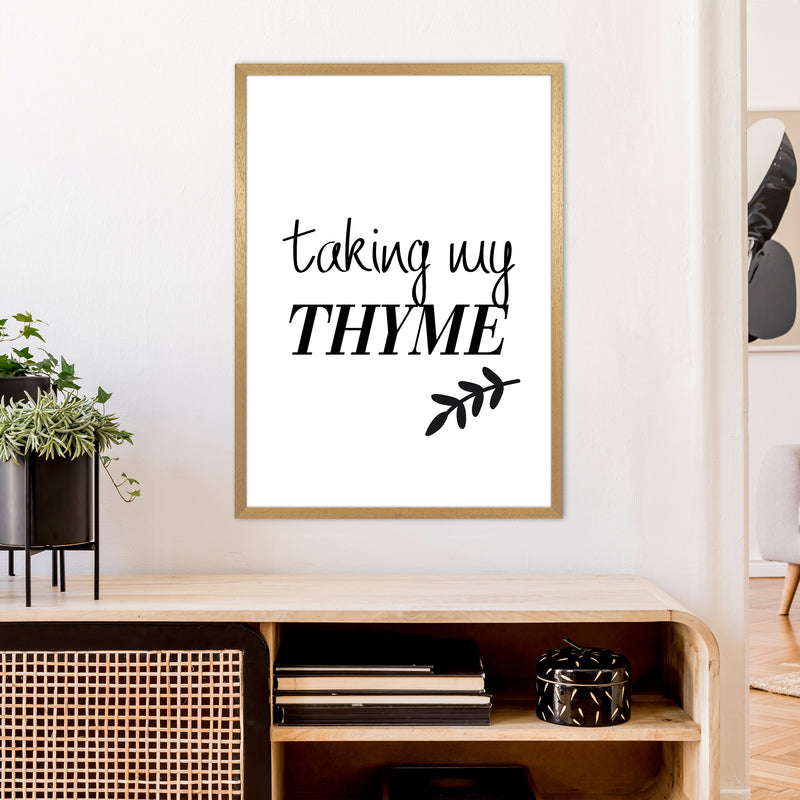 Taking My Thyme  Art Print by Pixy Paper A1 Print Only