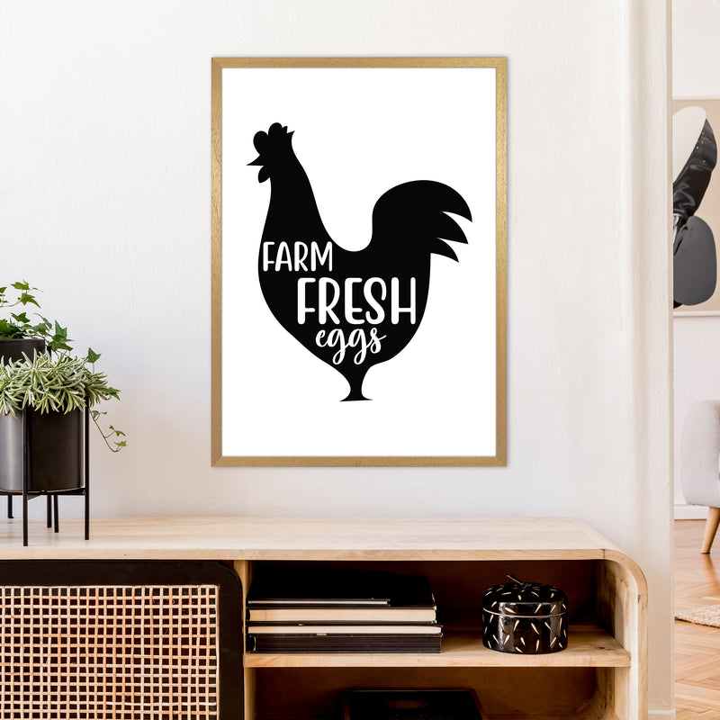 Farm Fresh Eggs  Art Print by Pixy Paper A1 Print Only