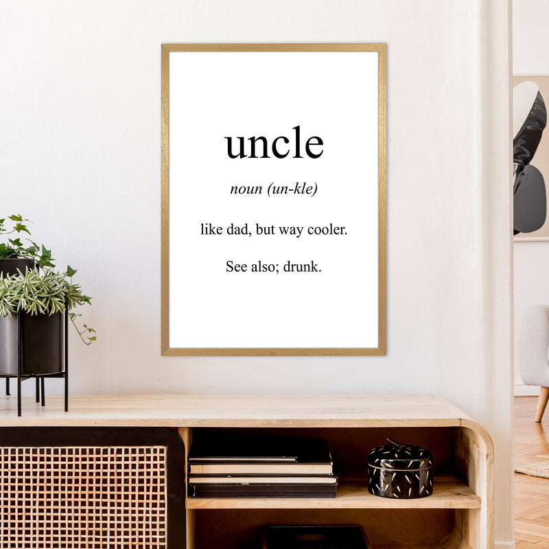 Uncle Meaning  Art Print by Pixy Paper A1 Print Only