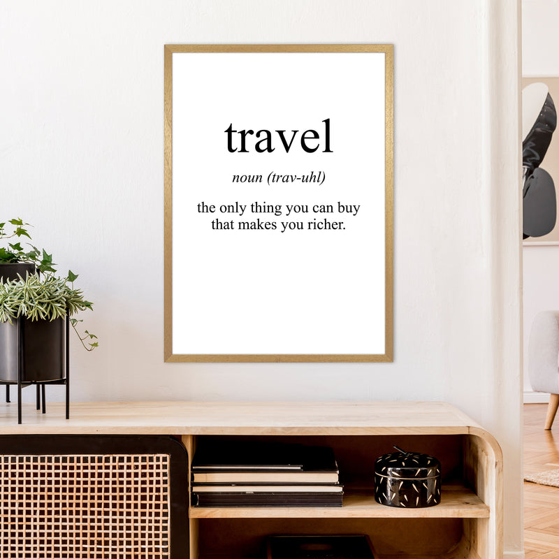 Travel Meaning  Art Print by Pixy Paper A1 Print Only