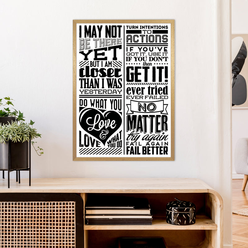 I May Not Be There Yet Vintage  Art Print by Pixy Paper A1 Print Only