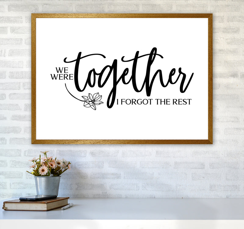 We Were Together Landscape  Art Print by Pixy Paper A1 Print Only