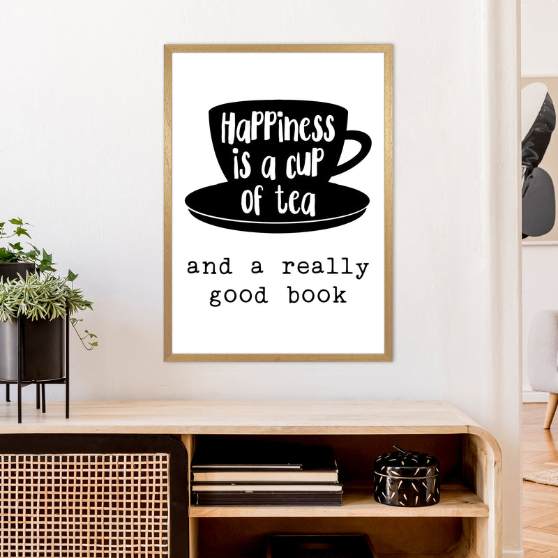 Happiness Is A Cup Of Tea  Art Print by Pixy Paper A1 Print Only