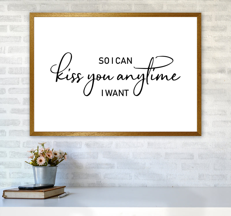 So I Can Kiss You Anytime  Art Print by Pixy Paper A1 Print Only