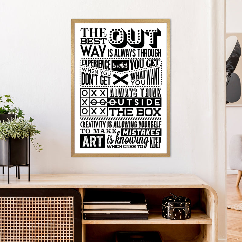 The Best Way Out Vintage  Art Print by Pixy Paper A1 Print Only
