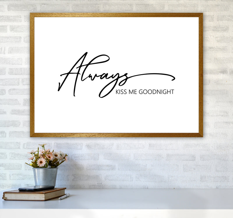 Always Kiss Me Goodnight  Art Print by Pixy Paper A1 Print Only