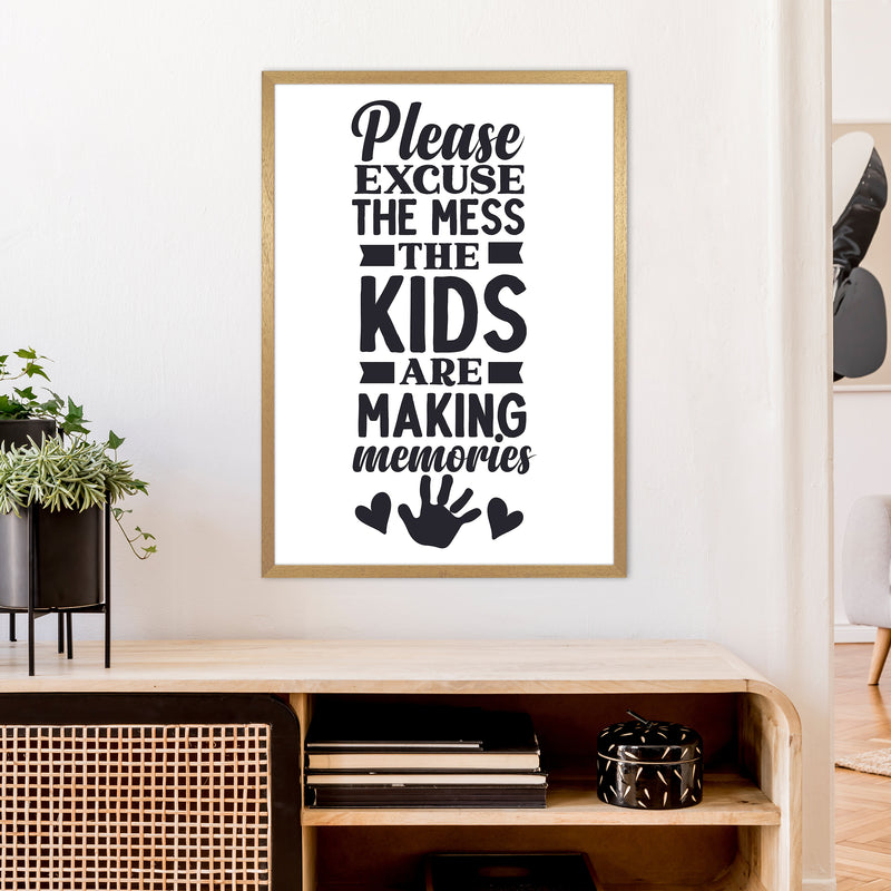 Please Excuse The Mess  Art Print by Pixy Paper A1 Print Only