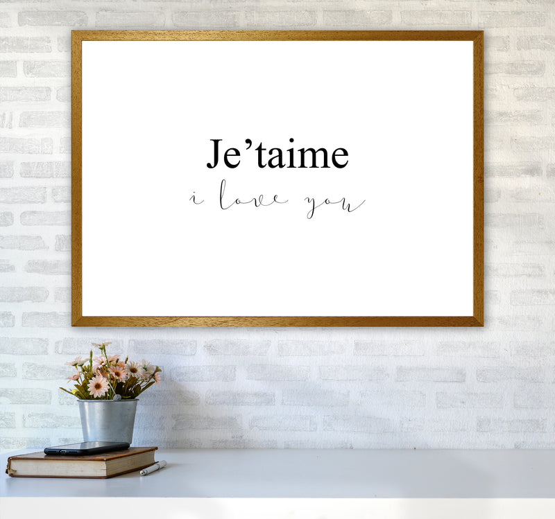 Je'Taime  Art Print by Pixy Paper A1 Print Only