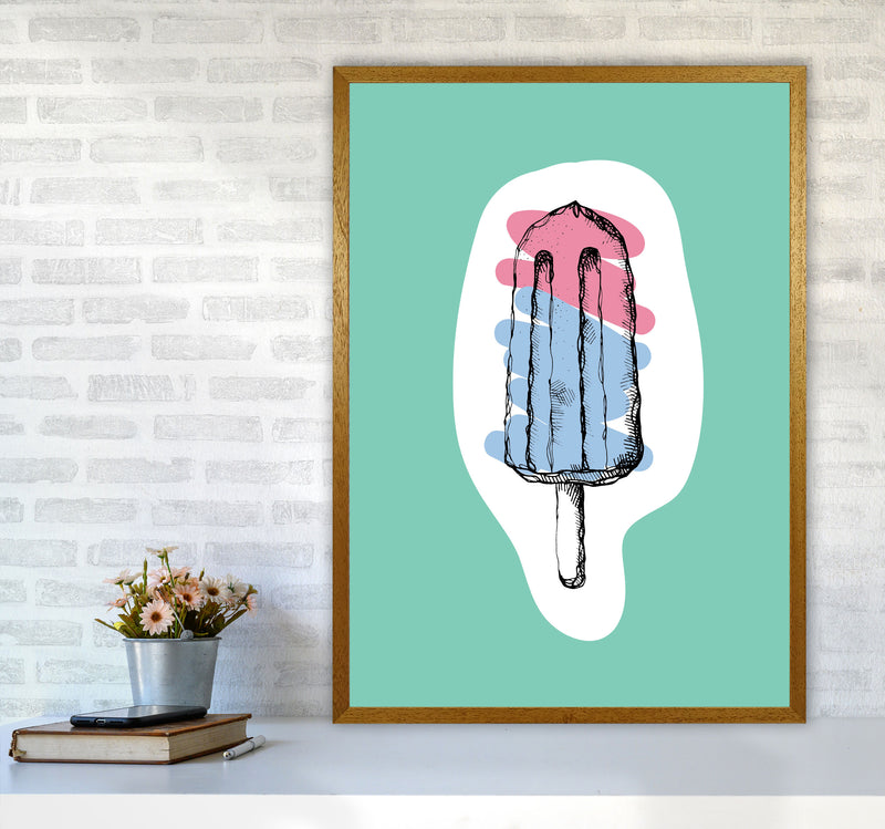 Kitchen Pop Ice Lolly Mint Art Print by Pixy Paper A1 Print Only