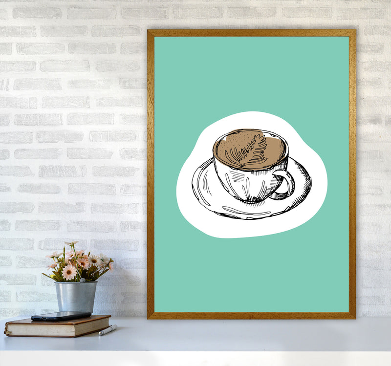Kitchen Pop Coffee Mint Art Print by Pixy Paper A1 Print Only