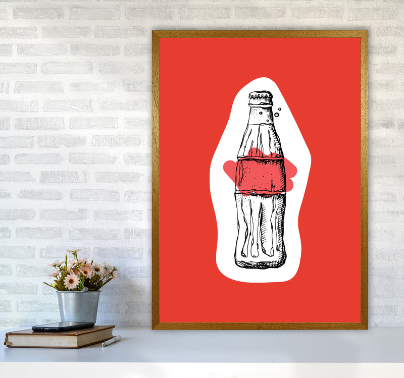 Kitchen Pop Cola Red Art Print by Pixy Paper A1 Print Only