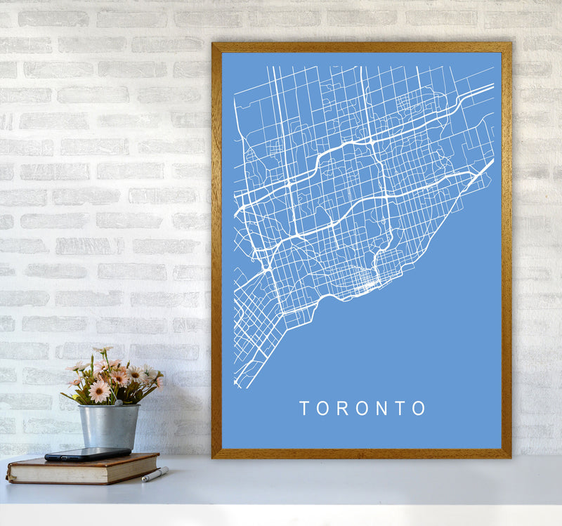 Toronto Map Blueprint Art Print by Pixy Paper A1 Print Only