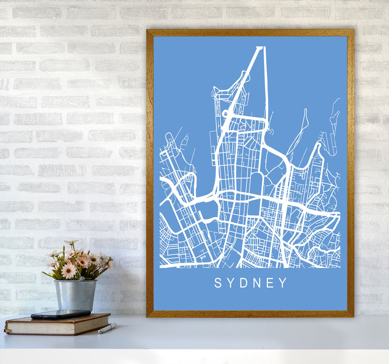 Sydney Map Blueprint Art Print by Pixy Paper A1 Print Only