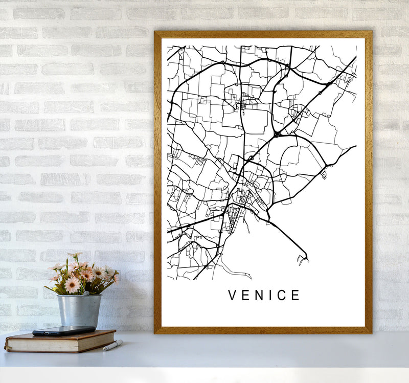 Venice Map Art Print by Pixy Paper A1 Print Only