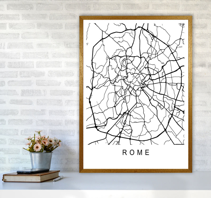 Rome Map Art Print by Pixy Paper A1 Print Only