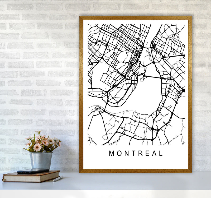 Montreal Map Art Print by Pixy Paper A1 Print Only