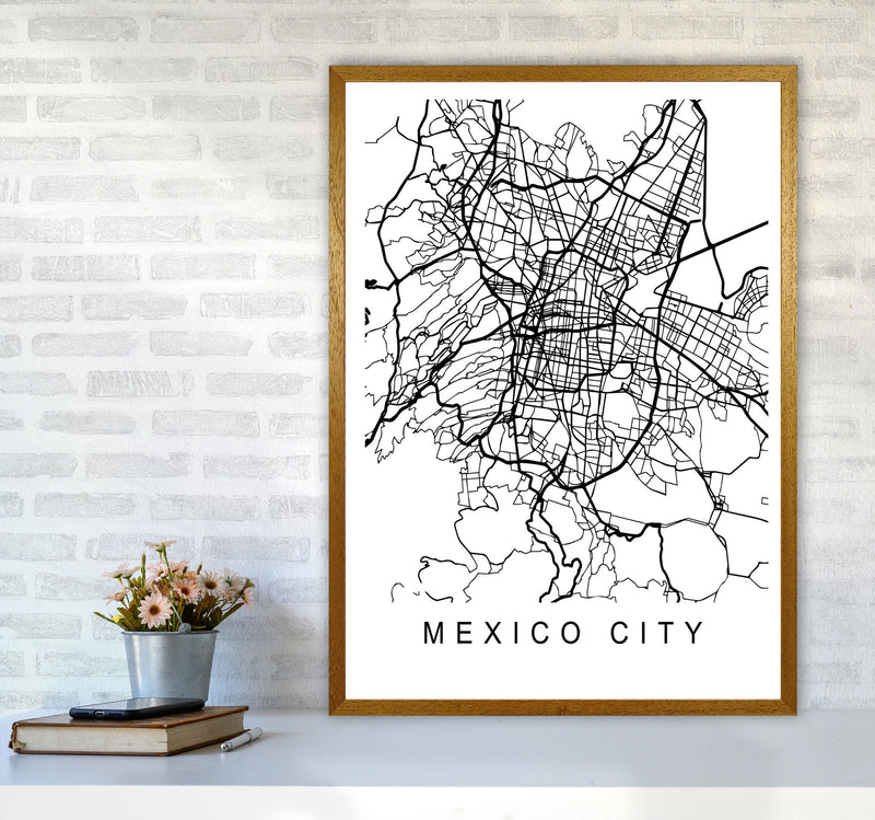 Mexico Map Art Print by Pixy Paper A1 Print Only