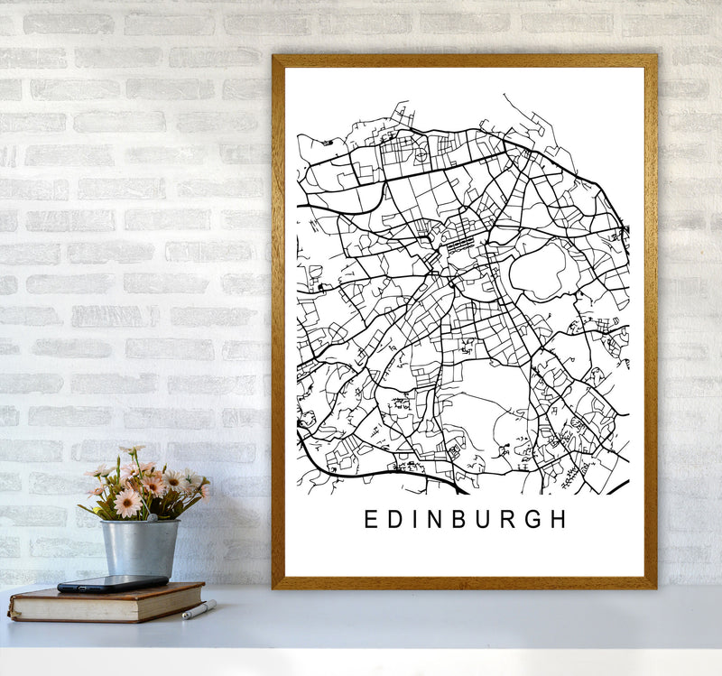 Edinburgh Map Art Print by Pixy Paper A1 Print Only