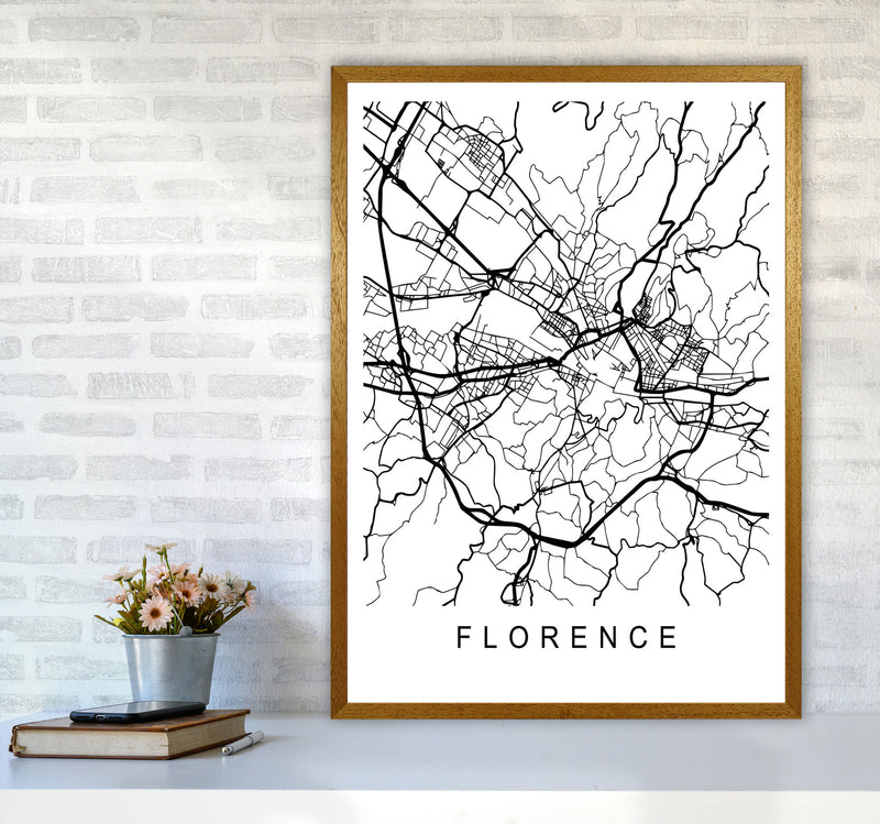 Florence Map Art Print by Pixy Paper A1 Print Only