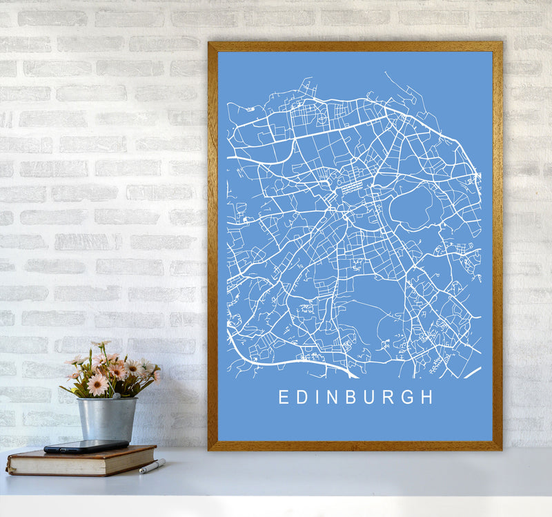 Edinburgh Map Blueprint Art Print by Pixy Paper A1 Print Only