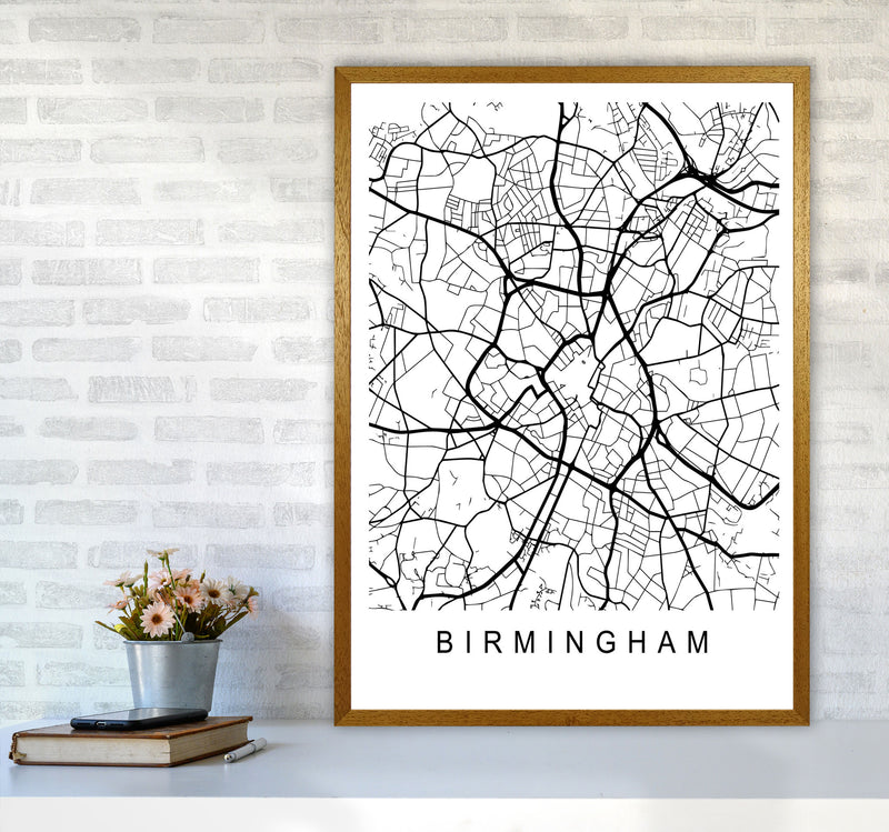 Birmingham Map Art Print by Pixy Paper A1 Print Only