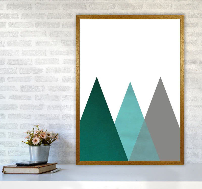 Mountains emerald Art Print by Pixy Paper A1 Print Only