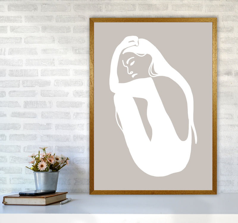 Inspired Stone Woman Silhouette Art Print by Pixy Paper A1 Print Only