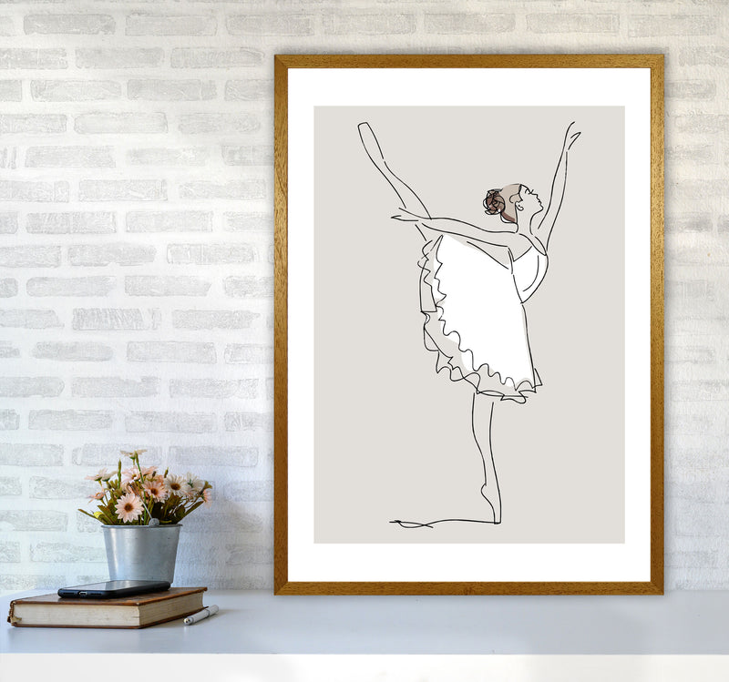 Inspired Stone Ballerina Art Print by Pixy Paper A1 Print Only