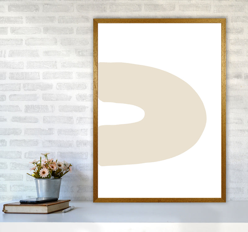 Inspired Side Beige Rainbow Art Print by Pixy Paper A1 Print Only