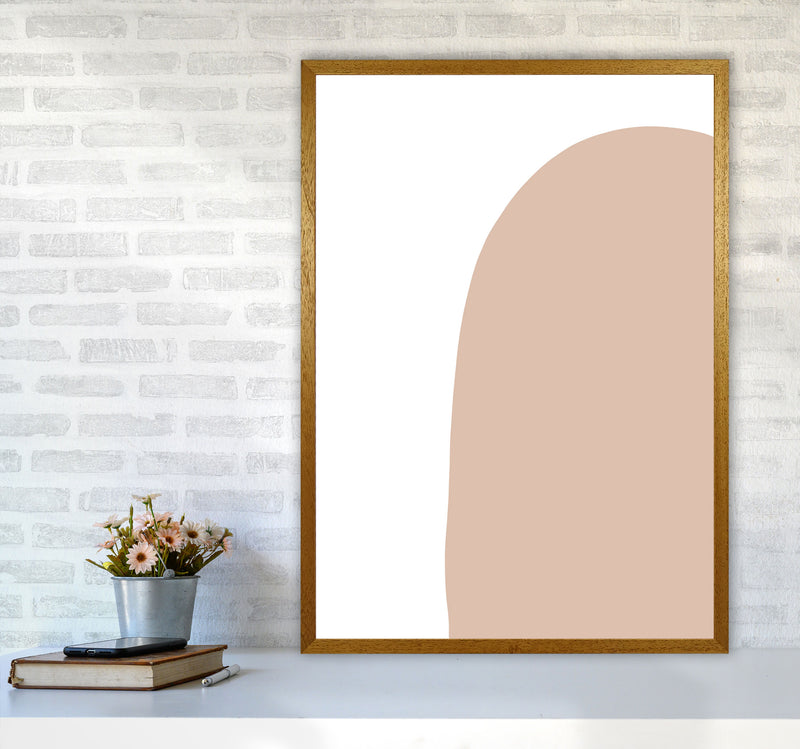 Inspired Pink Abstract Shape Art Print by Pixy Paper A1 Print Only