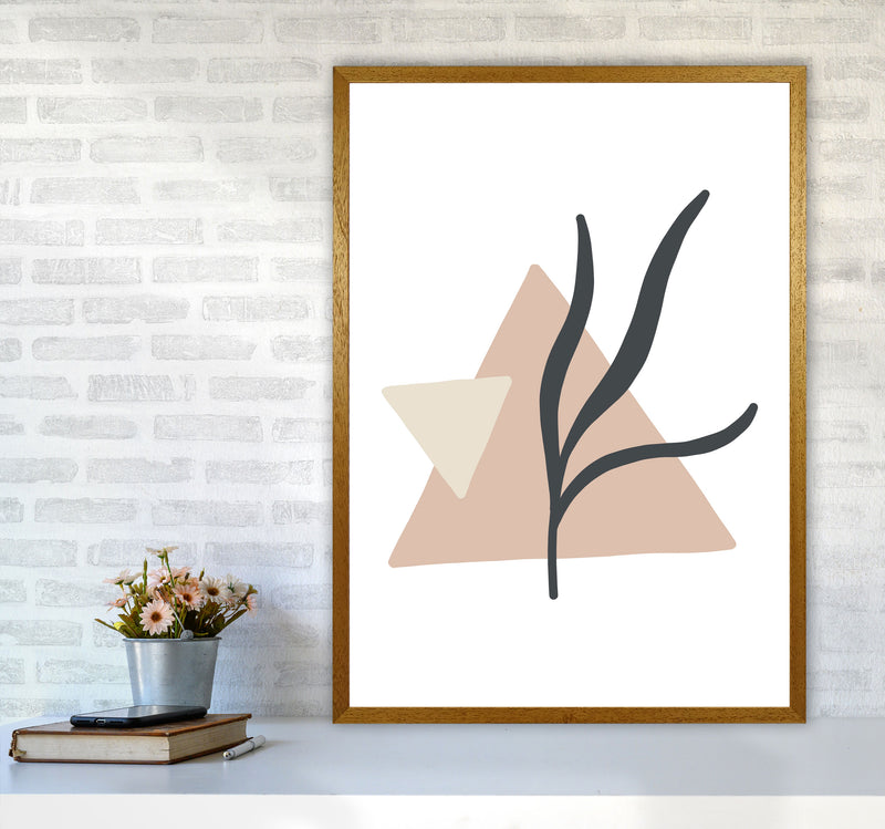 Inspired Pink Triangle Abstract Art Print by Pixy Paper A1 Print Only