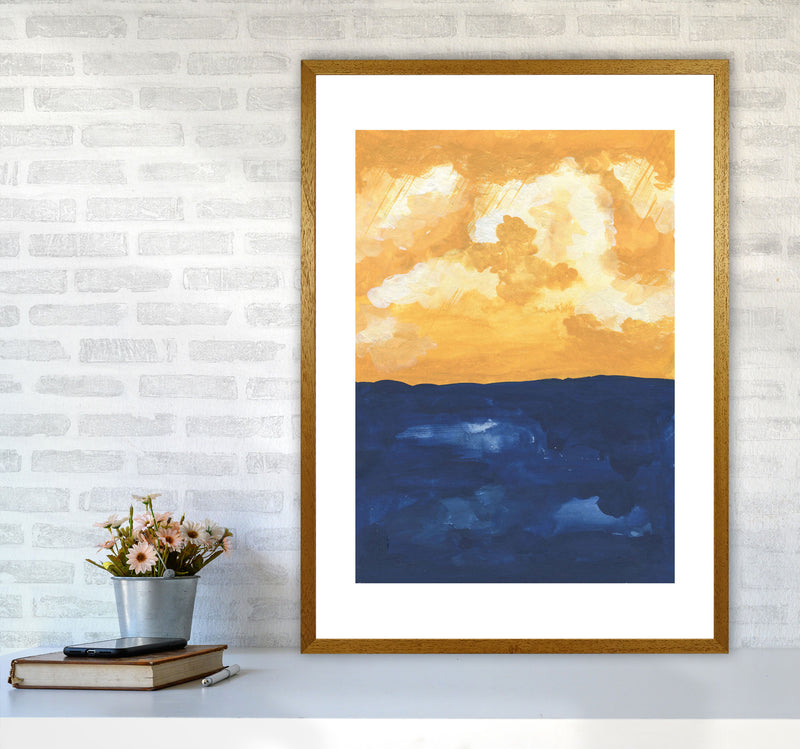 Horizon Abstract Sea  Art Print by Pixy Paper A1 Print Only